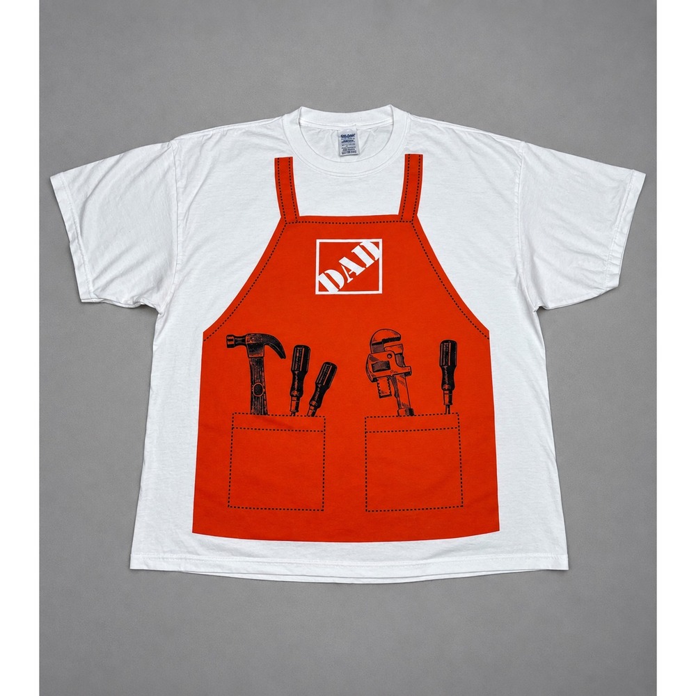 Vintage Delta Magnum Weight T Shirt 2XL Home Depot Parody Dad Apron Made in USA
